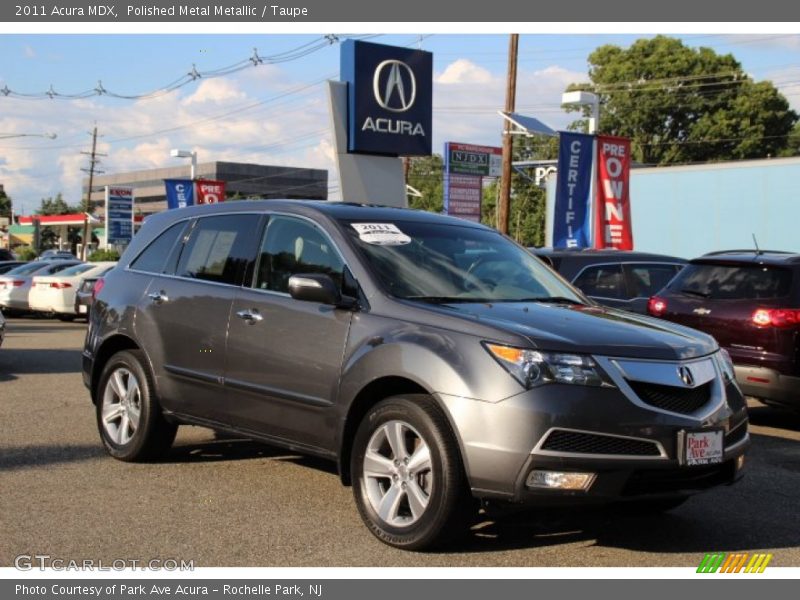 Polished Metal Metallic / Taupe 2011 Acura MDX