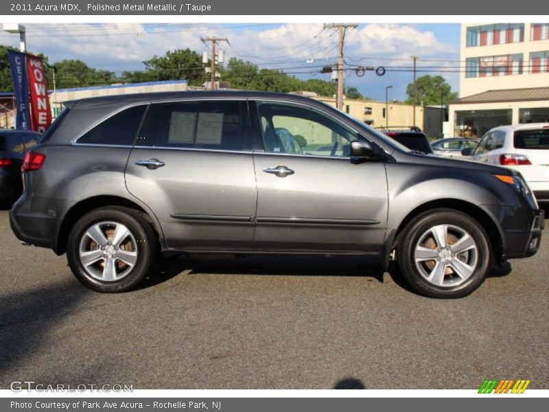 Polished Metal Metallic / Taupe 2011 Acura MDX