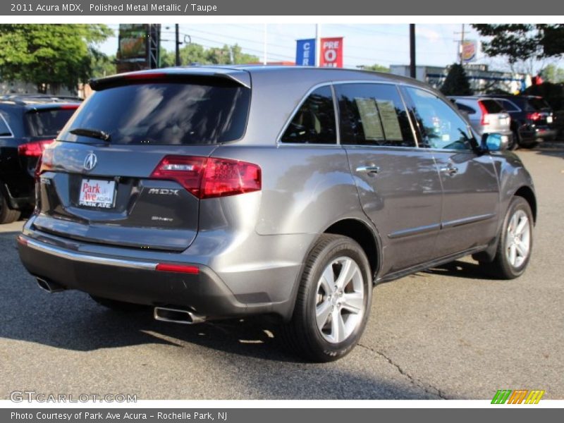 Polished Metal Metallic / Taupe 2011 Acura MDX