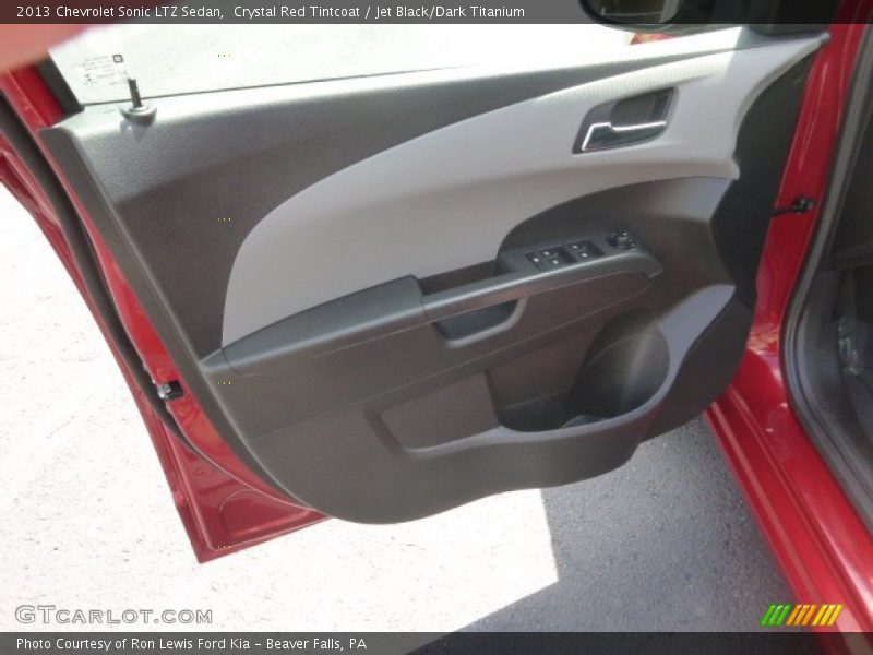 Crystal Red Tintcoat / Jet Black/Dark Titanium 2013 Chevrolet Sonic LTZ Sedan