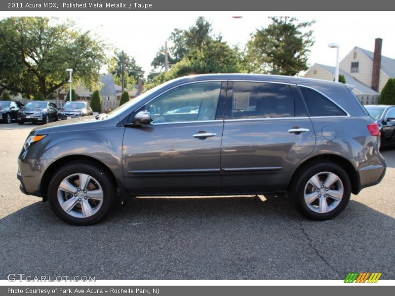 Polished Metal Metallic / Taupe 2011 Acura MDX