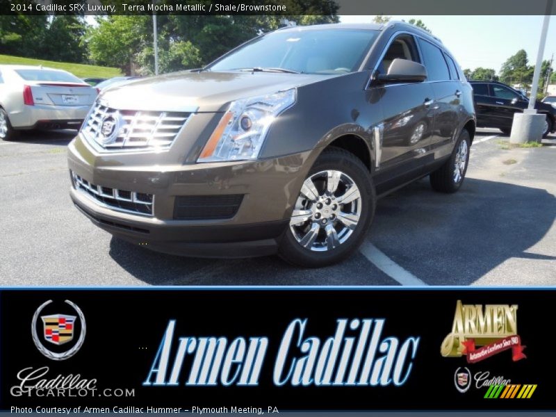 Terra Mocha Metallic / Shale/Brownstone 2014 Cadillac SRX Luxury