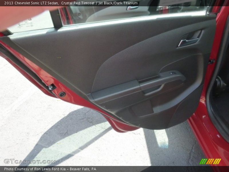 Crystal Red Tintcoat / Jet Black/Dark Titanium 2013 Chevrolet Sonic LTZ Sedan