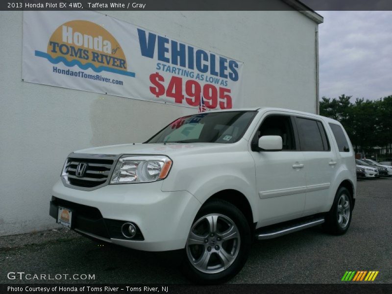 Taffeta White / Gray 2013 Honda Pilot EX 4WD