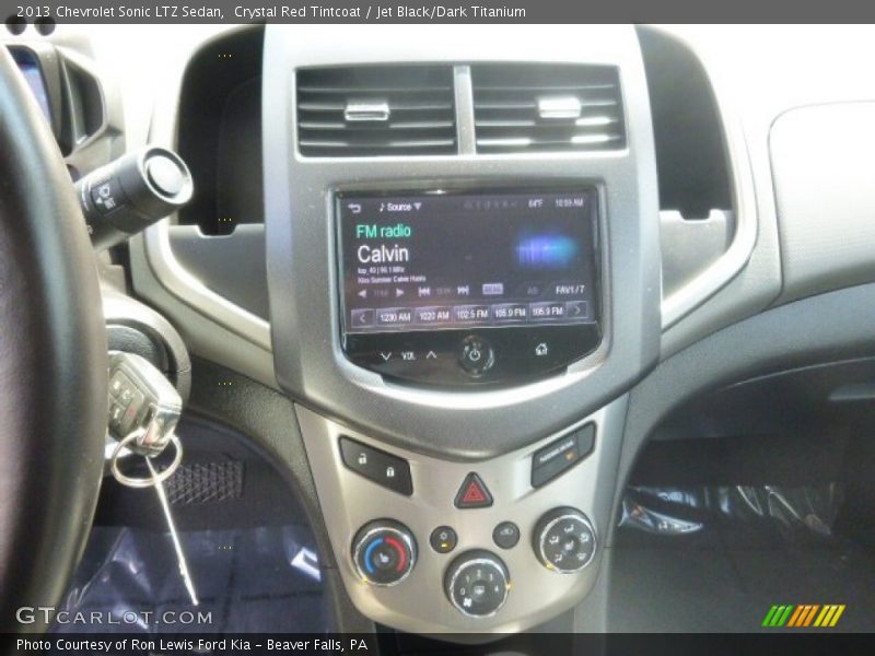 Controls of 2013 Sonic LTZ Sedan