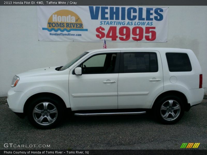 Taffeta White / Gray 2013 Honda Pilot EX 4WD