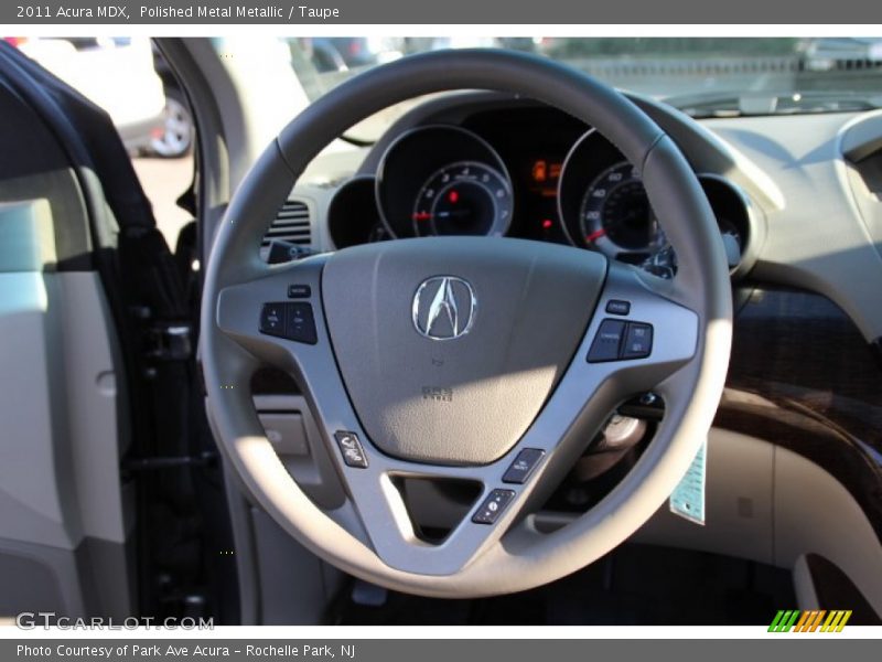 Polished Metal Metallic / Taupe 2011 Acura MDX