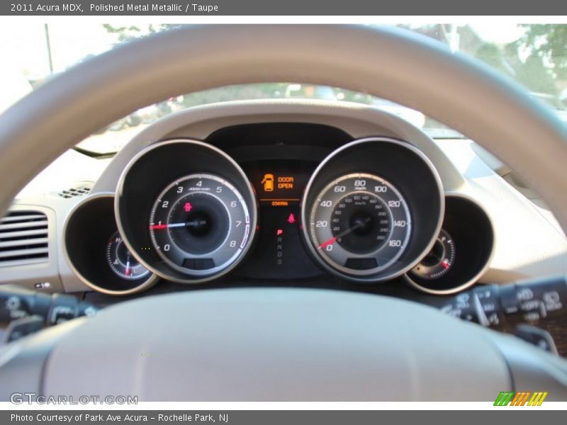 Polished Metal Metallic / Taupe 2011 Acura MDX