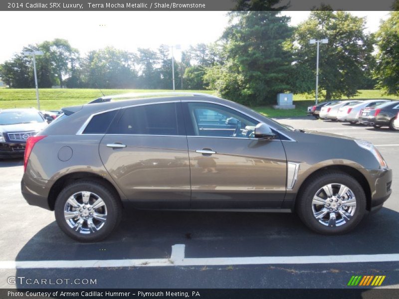 Terra Mocha Metallic / Shale/Brownstone 2014 Cadillac SRX Luxury