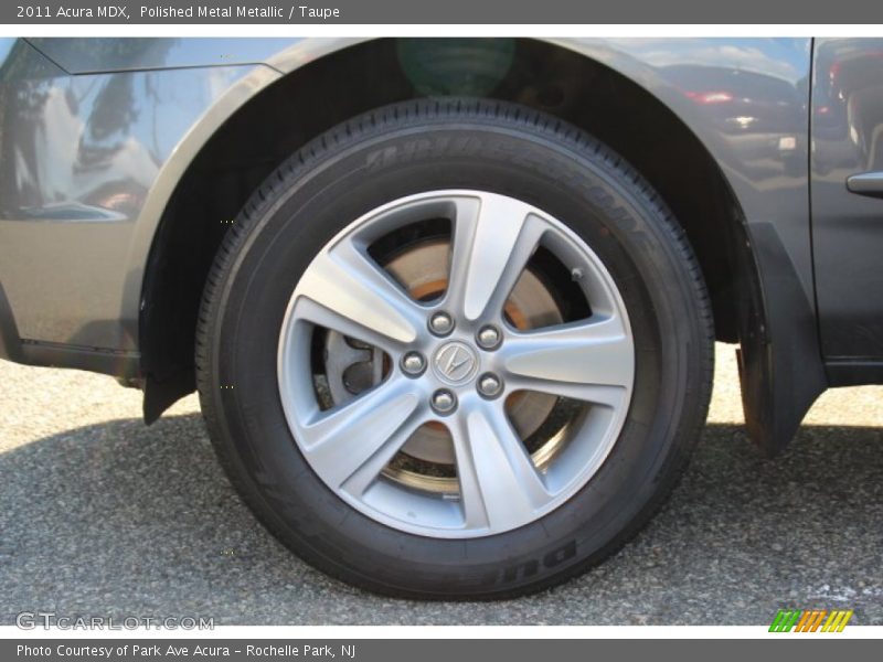 Polished Metal Metallic / Taupe 2011 Acura MDX
