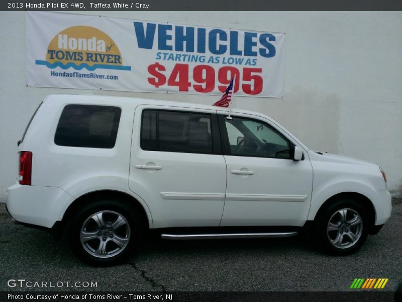 Taffeta White / Gray 2013 Honda Pilot EX 4WD