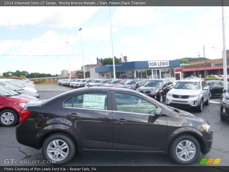 Mocha Bronze Metallic / Dark Pewter/Dark Titanium 2014 Chevrolet Sonic LT Sedan