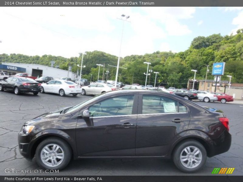 Mocha Bronze Metallic / Dark Pewter/Dark Titanium 2014 Chevrolet Sonic LT Sedan