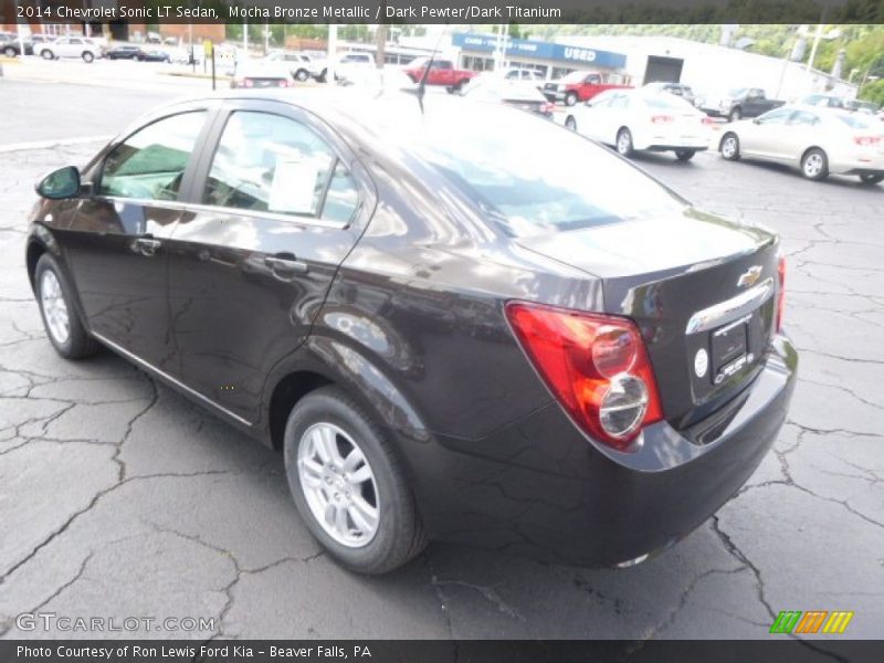 Mocha Bronze Metallic / Dark Pewter/Dark Titanium 2014 Chevrolet Sonic LT Sedan