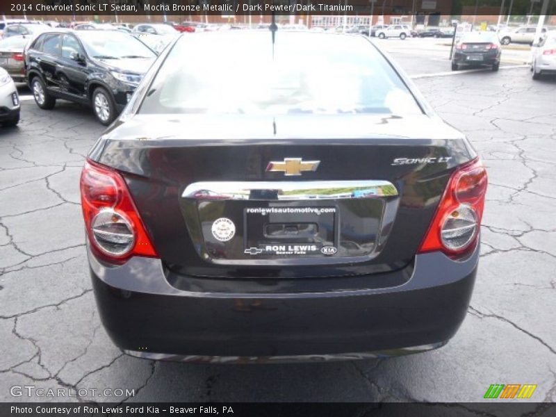 Mocha Bronze Metallic / Dark Pewter/Dark Titanium 2014 Chevrolet Sonic LT Sedan