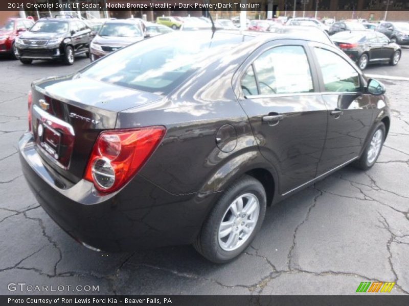 Mocha Bronze Metallic / Dark Pewter/Dark Titanium 2014 Chevrolet Sonic LT Sedan