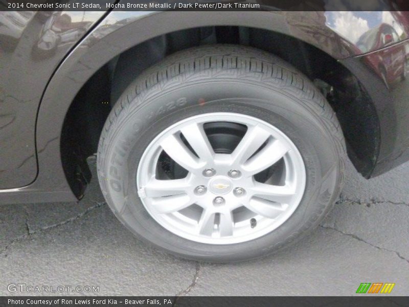 Mocha Bronze Metallic / Dark Pewter/Dark Titanium 2014 Chevrolet Sonic LT Sedan