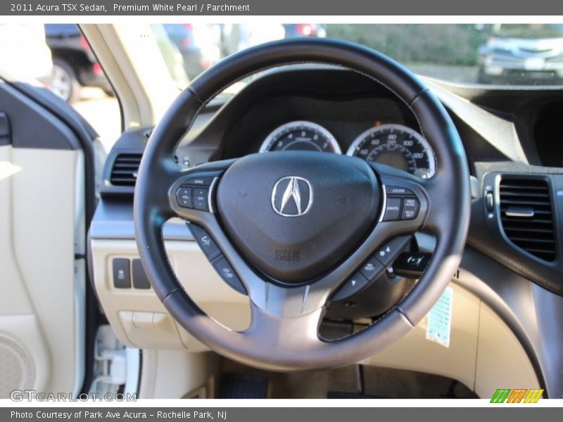 Premium White Pearl / Parchment 2011 Acura TSX Sedan