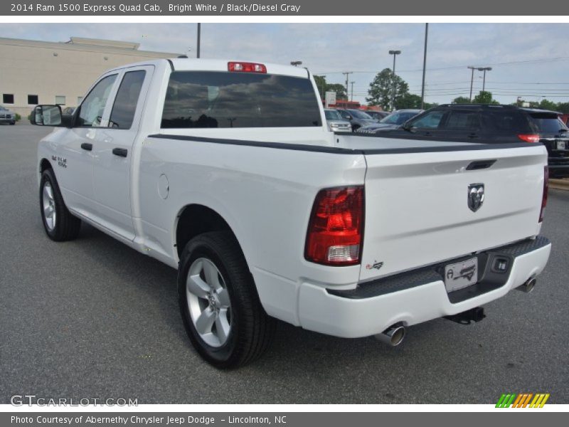 Bright White / Black/Diesel Gray 2014 Ram 1500 Express Quad Cab