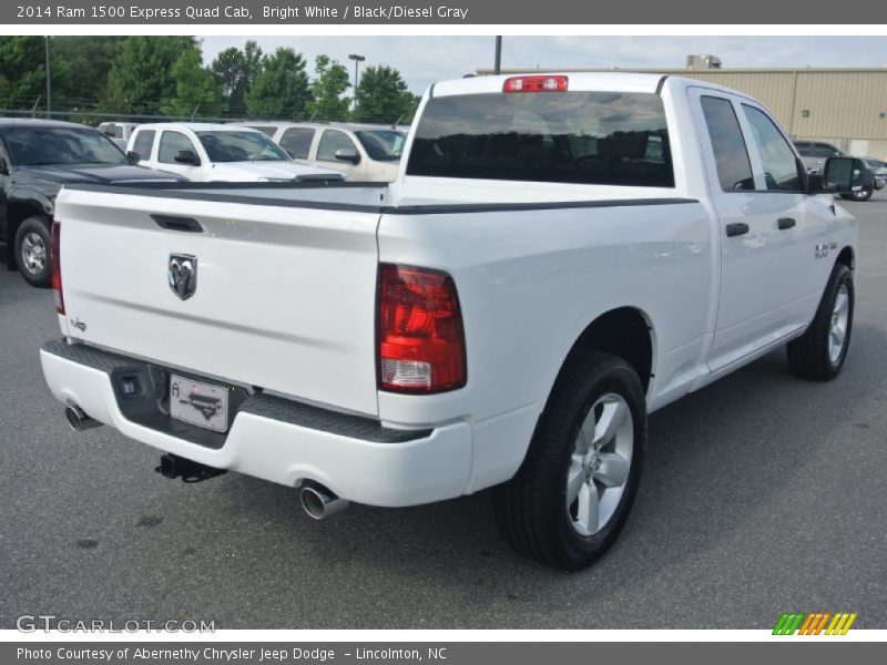 Bright White / Black/Diesel Gray 2014 Ram 1500 Express Quad Cab