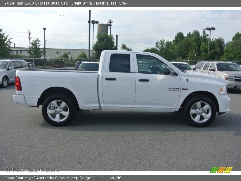 Bright White / Black/Diesel Gray 2014 Ram 1500 Express Quad Cab