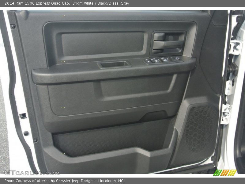 Bright White / Black/Diesel Gray 2014 Ram 1500 Express Quad Cab