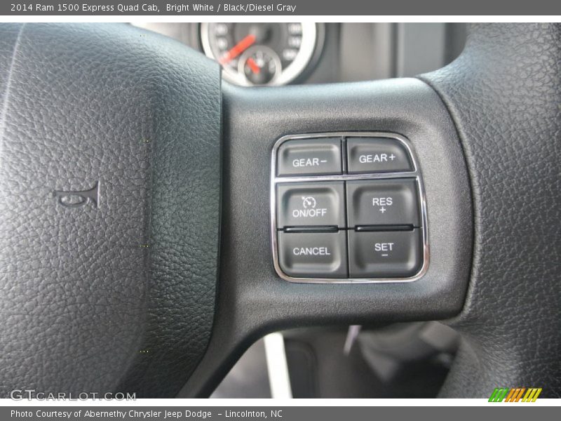 Bright White / Black/Diesel Gray 2014 Ram 1500 Express Quad Cab