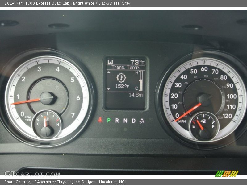Bright White / Black/Diesel Gray 2014 Ram 1500 Express Quad Cab