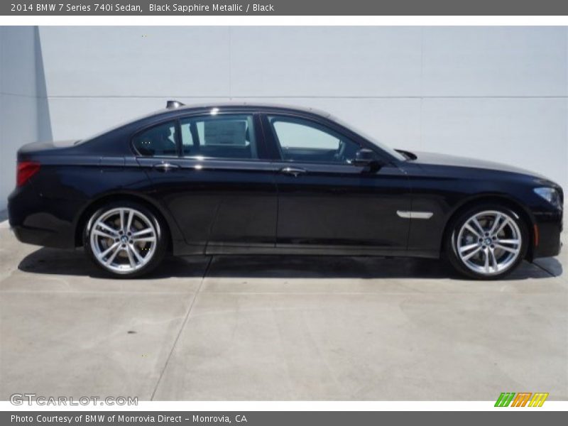 Black Sapphire Metallic / Black 2014 BMW 7 Series 740i Sedan