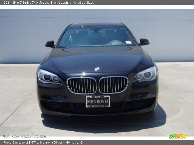 Black Sapphire Metallic / Black 2014 BMW 7 Series 740i Sedan