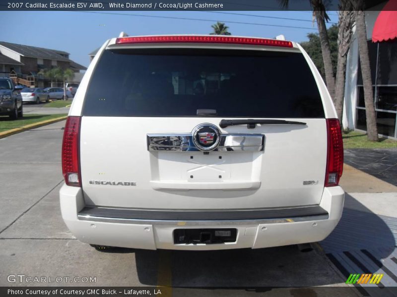 White Diamond / Cocoa/Light Cashmere 2007 Cadillac Escalade ESV AWD