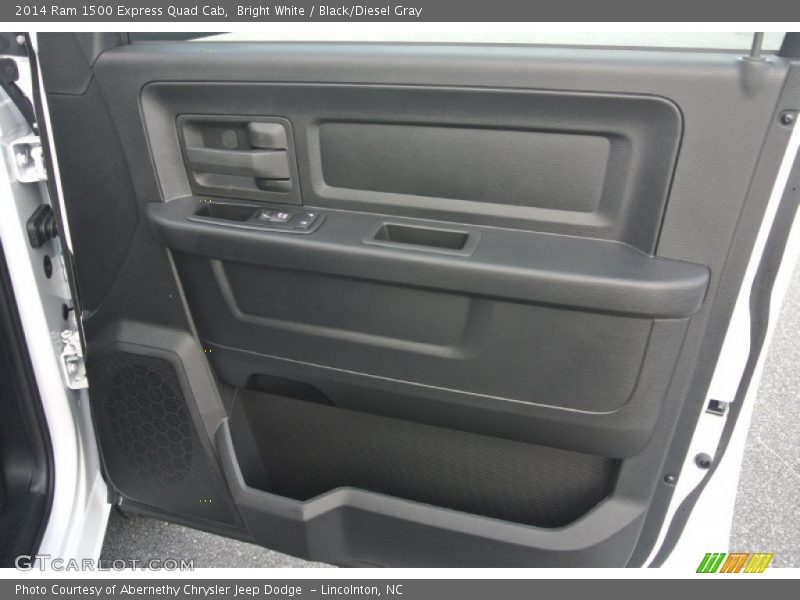 Bright White / Black/Diesel Gray 2014 Ram 1500 Express Quad Cab