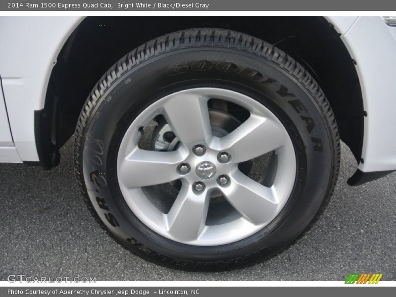 Bright White / Black/Diesel Gray 2014 Ram 1500 Express Quad Cab