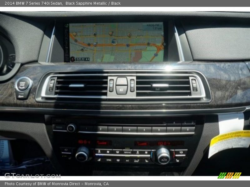 Black Sapphire Metallic / Black 2014 BMW 7 Series 740i Sedan