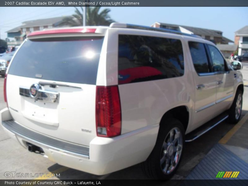 White Diamond / Cocoa/Light Cashmere 2007 Cadillac Escalade ESV AWD