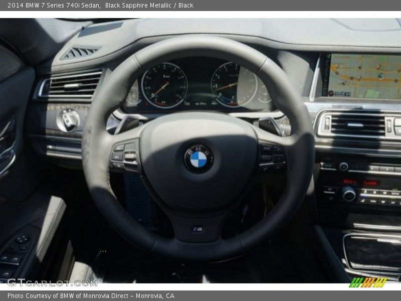 Black Sapphire Metallic / Black 2014 BMW 7 Series 740i Sedan