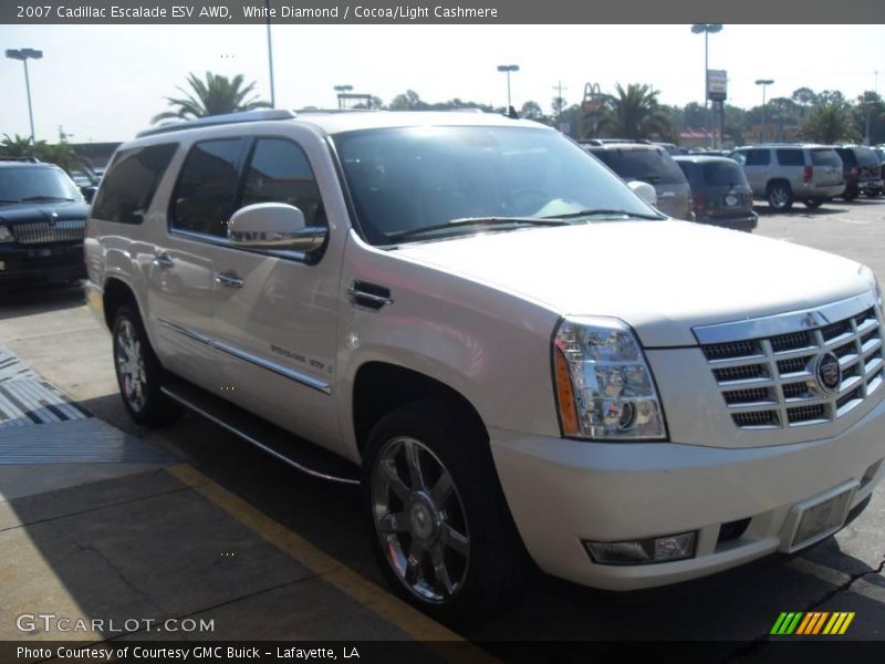 White Diamond / Cocoa/Light Cashmere 2007 Cadillac Escalade ESV AWD