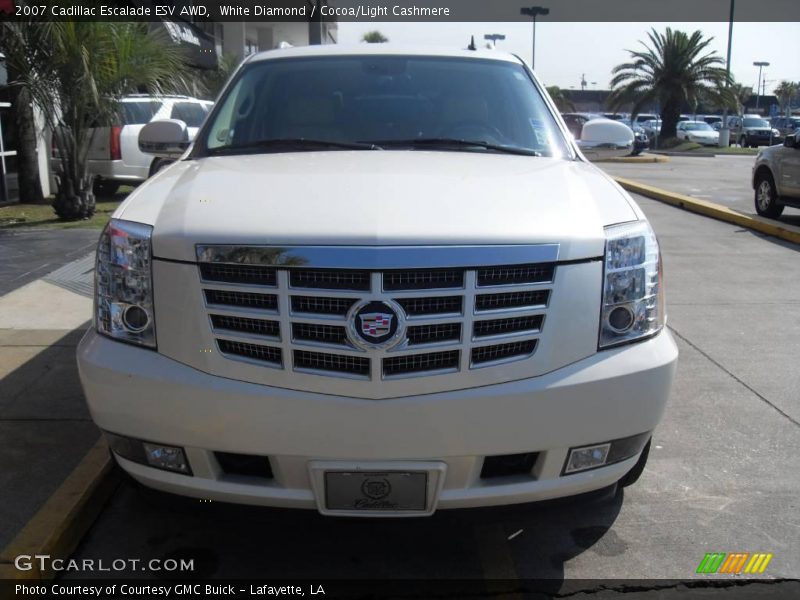 White Diamond / Cocoa/Light Cashmere 2007 Cadillac Escalade ESV AWD