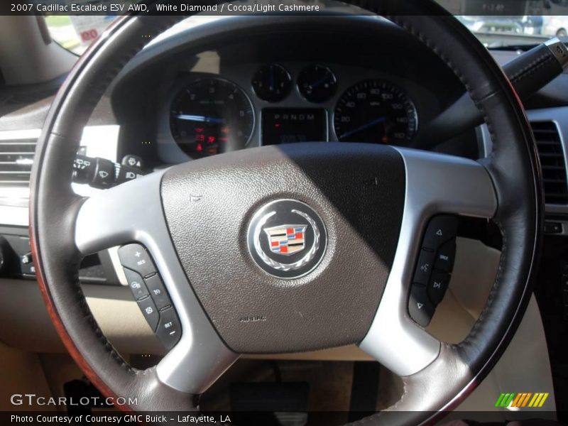 White Diamond / Cocoa/Light Cashmere 2007 Cadillac Escalade ESV AWD