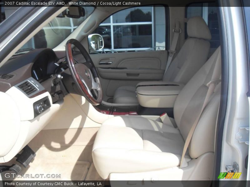 White Diamond / Cocoa/Light Cashmere 2007 Cadillac Escalade ESV AWD