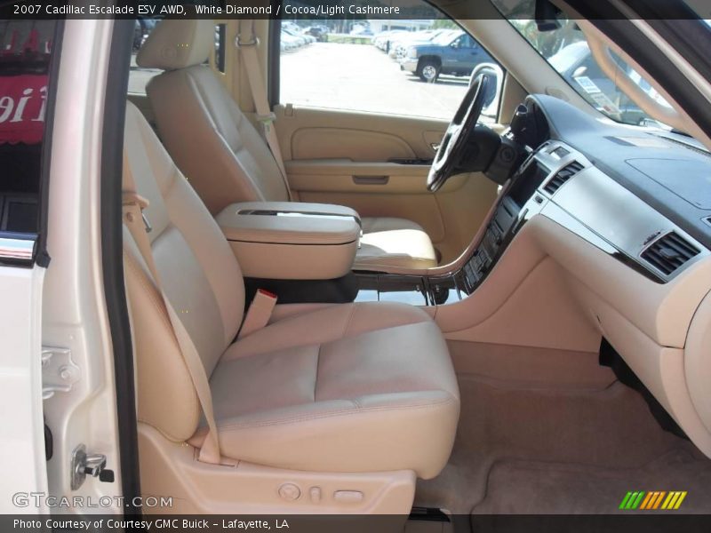 White Diamond / Cocoa/Light Cashmere 2007 Cadillac Escalade ESV AWD