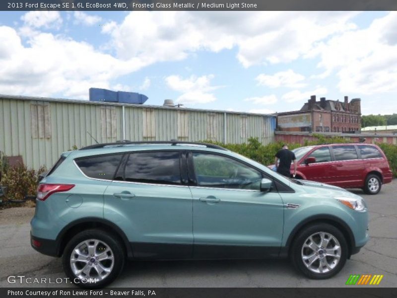 Frosted Glass Metallic / Medium Light Stone 2013 Ford Escape SE 1.6L EcoBoost 4WD