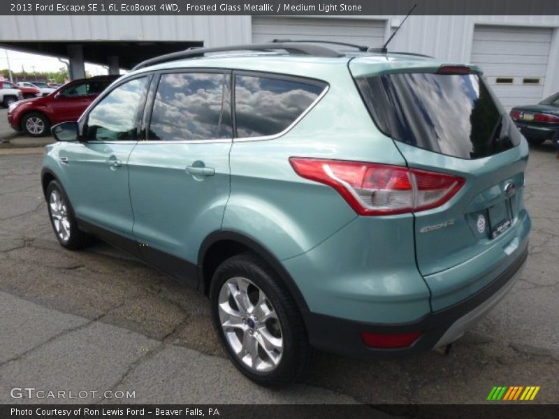 Frosted Glass Metallic / Medium Light Stone 2013 Ford Escape SE 1.6L EcoBoost 4WD