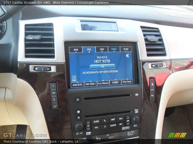 White Diamond / Cocoa/Light Cashmere 2007 Cadillac Escalade ESV AWD