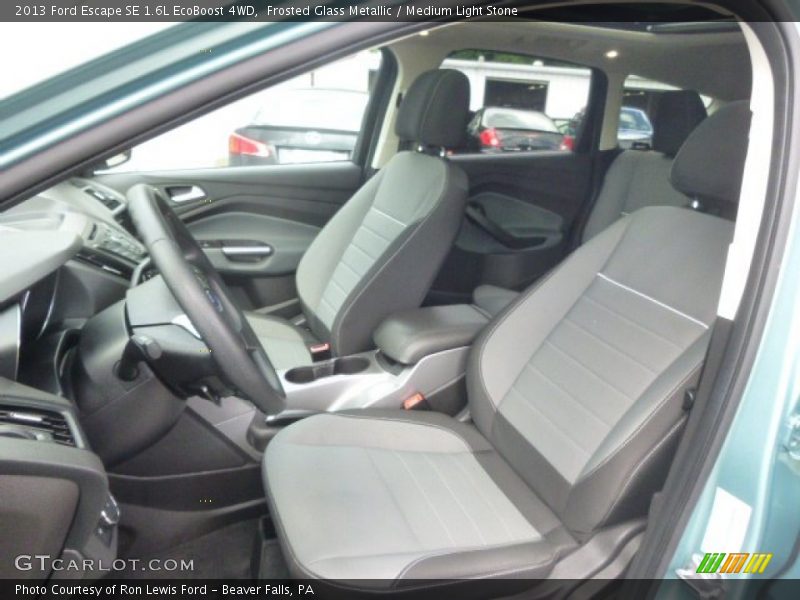 Frosted Glass Metallic / Medium Light Stone 2013 Ford Escape SE 1.6L EcoBoost 4WD