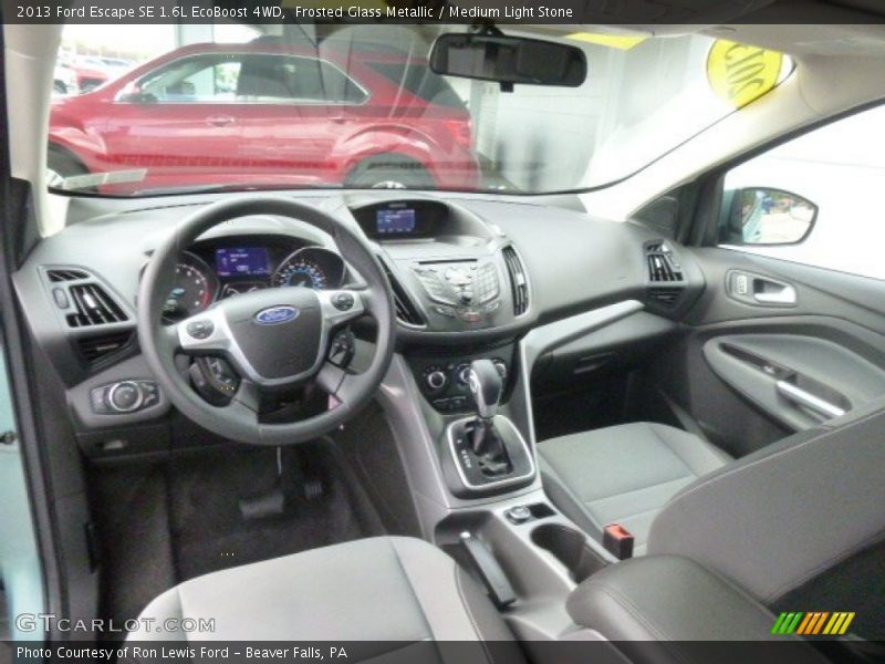 Frosted Glass Metallic / Medium Light Stone 2013 Ford Escape SE 1.6L EcoBoost 4WD