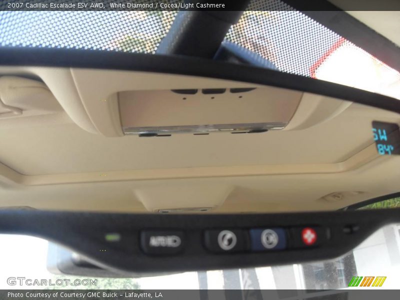 White Diamond / Cocoa/Light Cashmere 2007 Cadillac Escalade ESV AWD