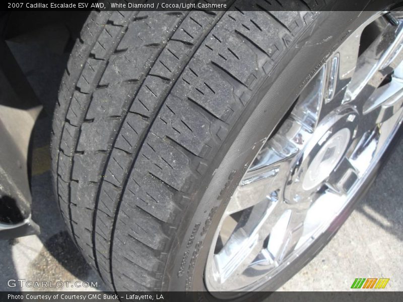White Diamond / Cocoa/Light Cashmere 2007 Cadillac Escalade ESV AWD