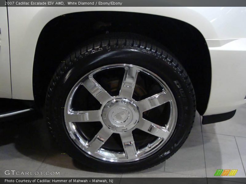 White Diamond / Ebony/Ebony 2007 Cadillac Escalade ESV AWD