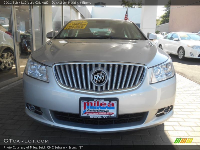 Quicksilver Metallic / Ebony 2011 Buick LaCrosse CXL AWD